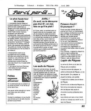   LE MOUSTIQUE PACIFIQUE, 2003   , page 23