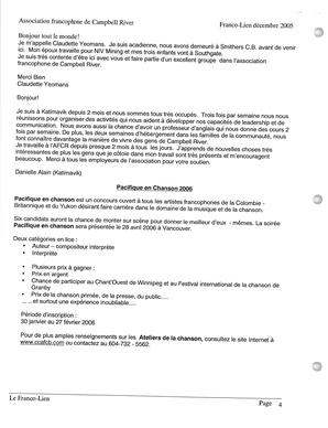   LE FRANCO-LIEN, 2005   , page 4