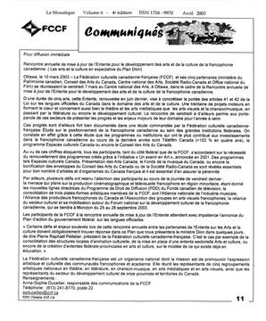   LE MOUSTIQUE PACIFIQUE, 2003   , page 11