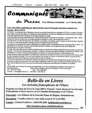   LE MOUSTIQUE PACIFIQUE, 2003   , page 21