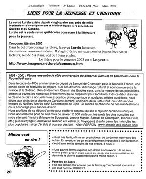   LE MOUSTIQUE PACIFIQUE, 2003   , page 20