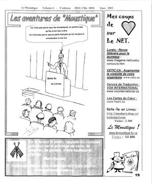   LE MOUSTIQUE PACIFIQUE, 2003   , page 19