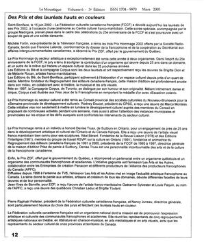   LE MOUSTIQUE PACIFIQUE, 2003   , page 12