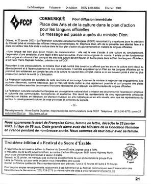   LE MOUSTIQUE PACIFIQUE, 2003   , page 21
