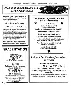   LE MOUSTIQUE PACIFIQUE, 2003   , page 2