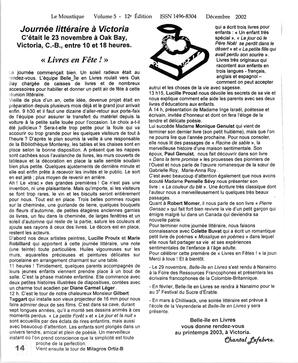   LE MOUSTIQUE PACIFIQUE, 2002   , page 14