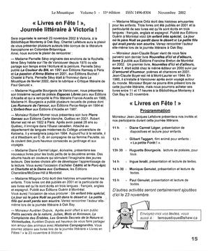   LE MOUSTIQUE PACIFIQUE, 2002   , page 15