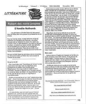   LE MOUSTIQUE PACIFIQUE, 2002   , page 13