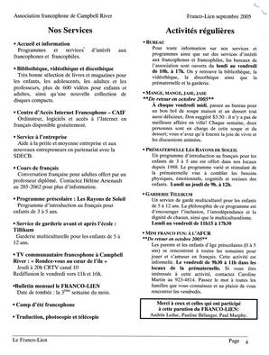   LE FRANCO-LIEN, 2005   , page 4
