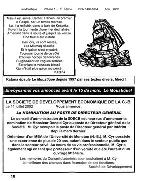   LE MOUSTIQUE PACIFIQUE, 2002   , page 18