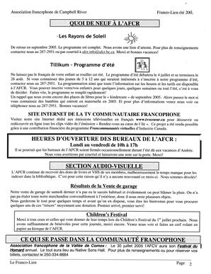   LE FRANCO-LIEN, 2005   , page 2