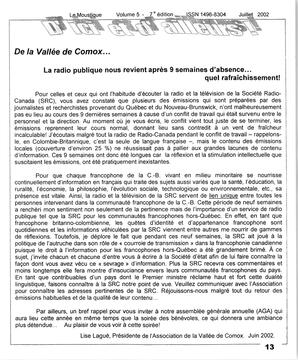   LE MOUSTIQUE PACIFIQUE, 2002   , page 13