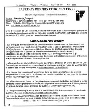   LE MOUSTIQUE PACIFIQUE, 2002   , page 18