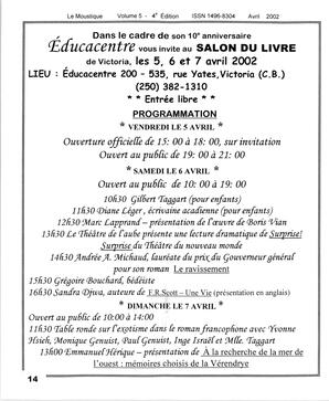   LE MOUSTIQUE PACIFIQUE, 2002   , page 14