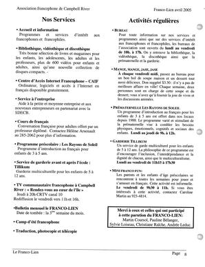   LE FRANCO-LIEN, 2005   , page 8