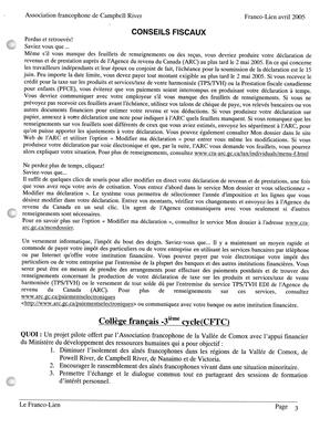   LE FRANCO-LIEN, 2005   , page 3