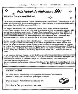   LE MOUSTIQUE PACIFIQUE, 2001   , page 7