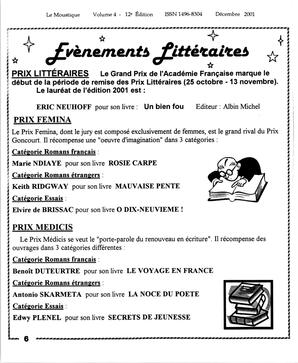   LE MOUSTIQUE PACIFIQUE, 2001   , page 6