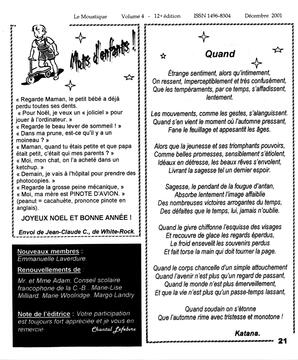   LE MOUSTIQUE PACIFIQUE, 2001   , page 21