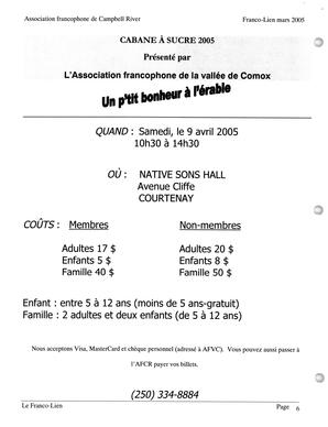   LE FRANCO-LIEN, 2005   , page 6