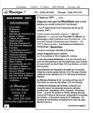   LE MOUSTIQUE PACIFIQUE, 2001   , page 2