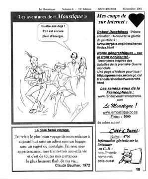   LE MOUSTIQUE PACIFIQUE, 2001   , page 19