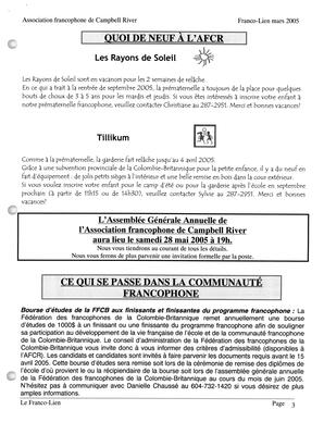   LE FRANCO-LIEN, 2005   , page 3