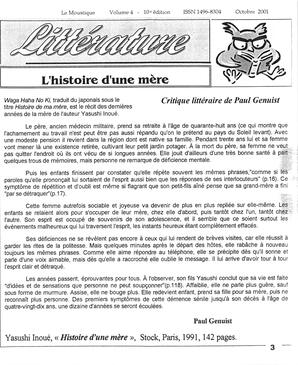   LE MOUSTIQUE PACIFIQUE, 2001   , page 3