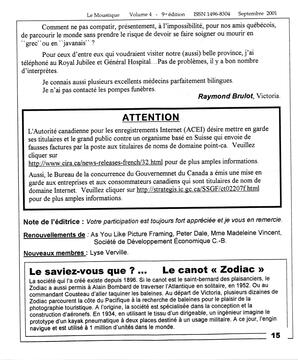   LE MOUSTIQUE PACIFIQUE, 2001   , page 15