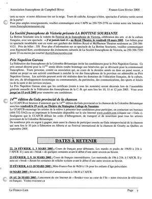   LE FRANCO-LIEN, 2005   , page 7