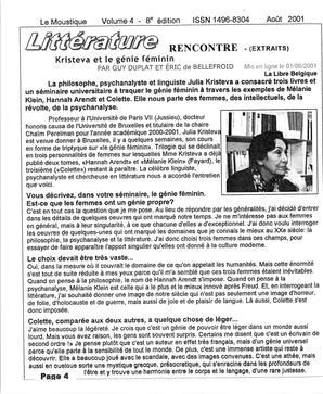   LE MOUSTIQUE PACIFIQUE, 2001   , page 4