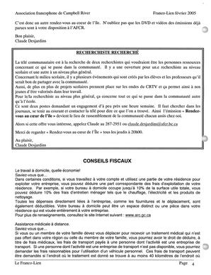   LE FRANCO-LIEN, 2005   , page 4