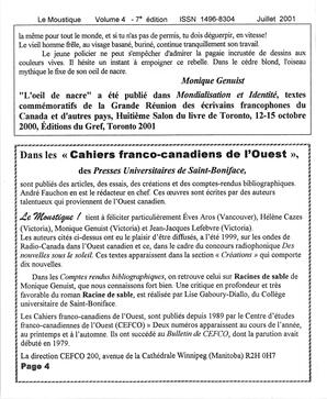   LE MOUSTIQUE PACIFIQUE, 2001   , page 4