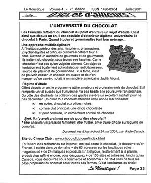   LE MOUSTIQUE PACIFIQUE, 2001   , page 23