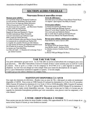   LE FRANCO-LIEN, 2005   , page 2