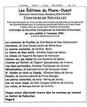   LE MOUSTIQUE PACIFIQUE, 2001   , page 6