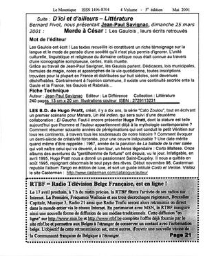   LE MOUSTIQUE PACIFIQUE, 2001   , page 21