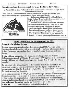   LE MOUSTIQUE PACIFIQUE, 2001   , page 14