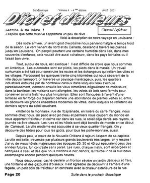   LE MOUSTIQUE PACIFIQUE, 2001   , page 20