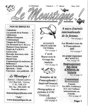   LE MOUSTIQUE PACIFIQUE, 2001   , page 1