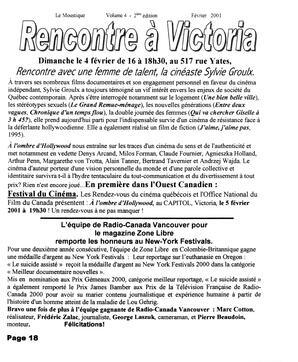   LE MOUSTIQUE PACIFIQUE, 2001   , page 18