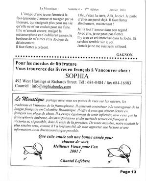   LE MOUSTIQUE PACIFIQUE, 2001   , page 13