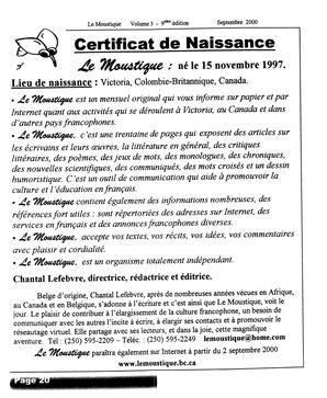   LE MOUSTIQUE PACIFIQUE, 2000   , page 20