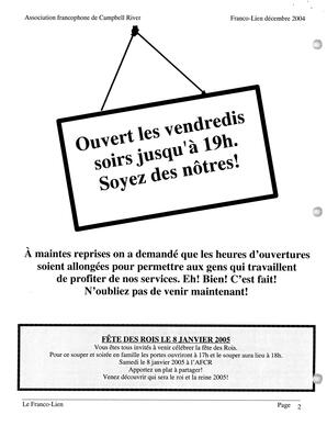   LE FRANCO-LIEN, 2004   , page 2