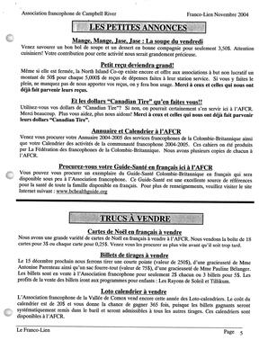   LE FRANCO-LIEN, 2004   , page 6
