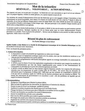   LE FRANCO-LIEN, 2004   , page 3