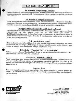   LE FRANCO-LIEN, 2004   , page 3