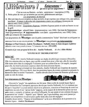   LE MOUSTIQUE PACIFIQUE, 1999   , page 5