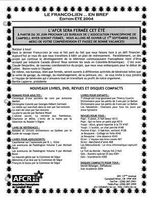   LE FRANCO-LIEN, 2004   , page 1