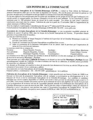   LE FRANCO-LIEN, 2004   , page 15